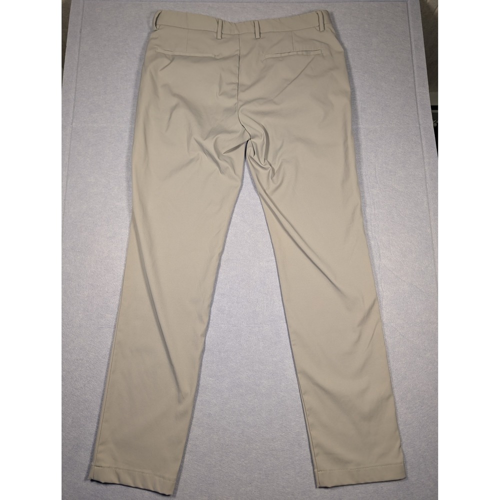Theory Zaine SW Neoteric Pants Mens 33 Beige Slim Fit Chino Excellent - Picture 4 of 8